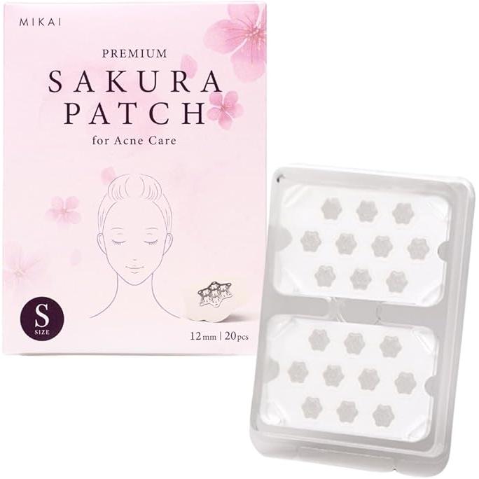 Premium Sakura Acne Patch (S) – Magnesium Needle Patches for Sensitive Skin (20 Pieces) [Alcohol-Free]