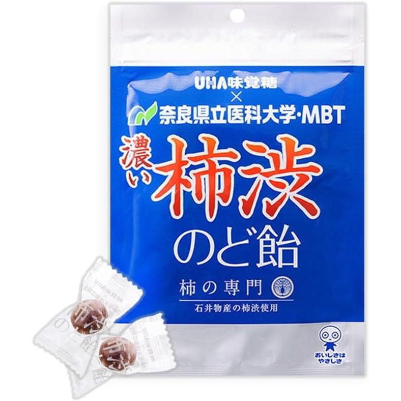 UHA Mikakuto Concentrated Persimmon Tannin Throat Lozenges – Refreshing Mint Flavor