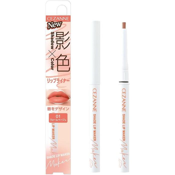 Cezanne Shadow Color Lip Maker – Lip Liner for Shaping and Contouring Lips 0.25g [Alcohol-Free]