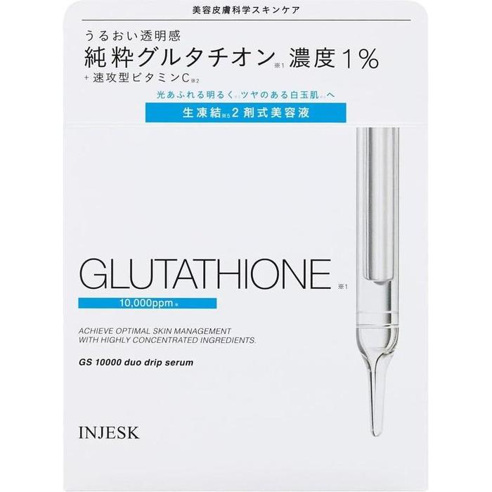 INJESK Glutathione 10000 Duo Drip Serum 18ml + 0.5g [Alcohol-free]