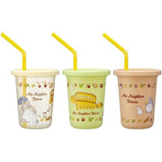 Skater My Neighbor Totoro Straw Tumbler Set 230ml (3 Cups) Catbus Studio Ghibli Made in Japan