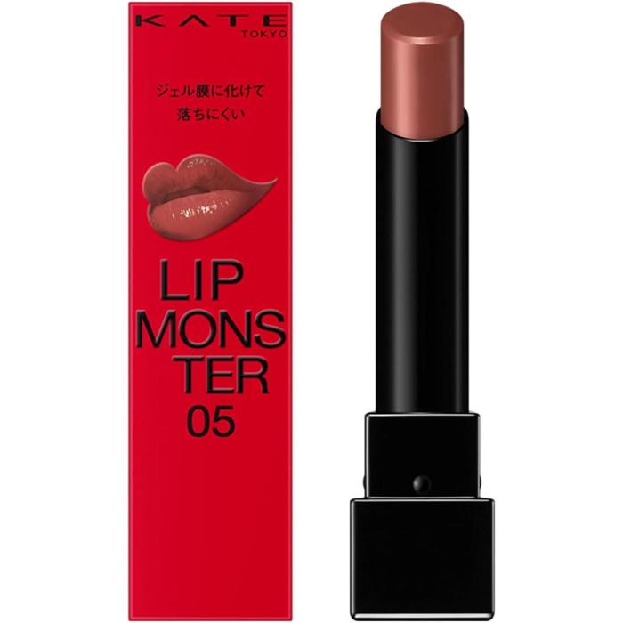 BESTSELLER! KATE Lip Monster – Long-Lasting & Moisturizing Lipstick (3g) | High-Pigment, Glossy Finish 02 Pink banana [Alcohol-free]