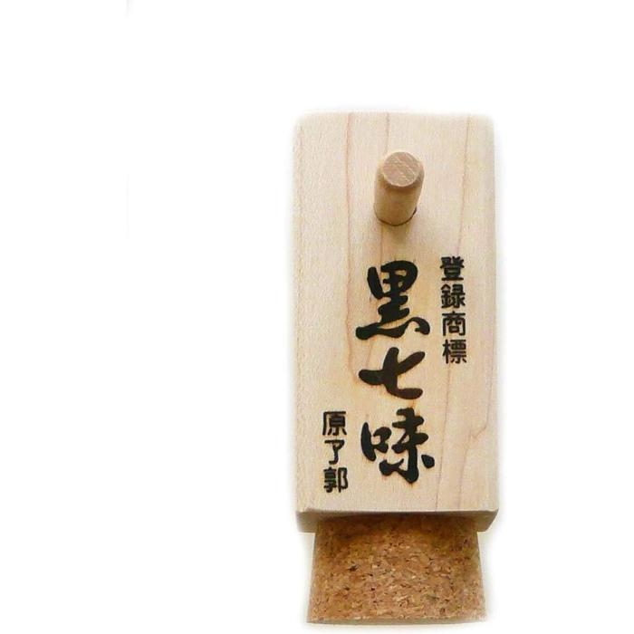 [OUTLET] Kyoto-Exclusive Gion Hararyokaku Black Shichimi in Wooden Container – Premium Japanese Seven Spice Blend (5g)