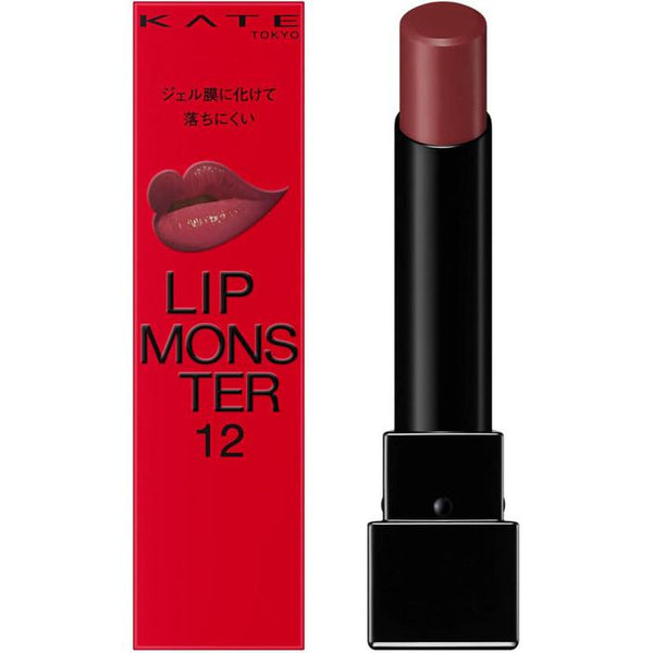 BESTSELLER! KATE Lip Monster – Long-Lasting & Moisturizing Lipstick (3g) | High-Pigment, Glossy Finish 12 Ruby of Promise [Alcohol-free]