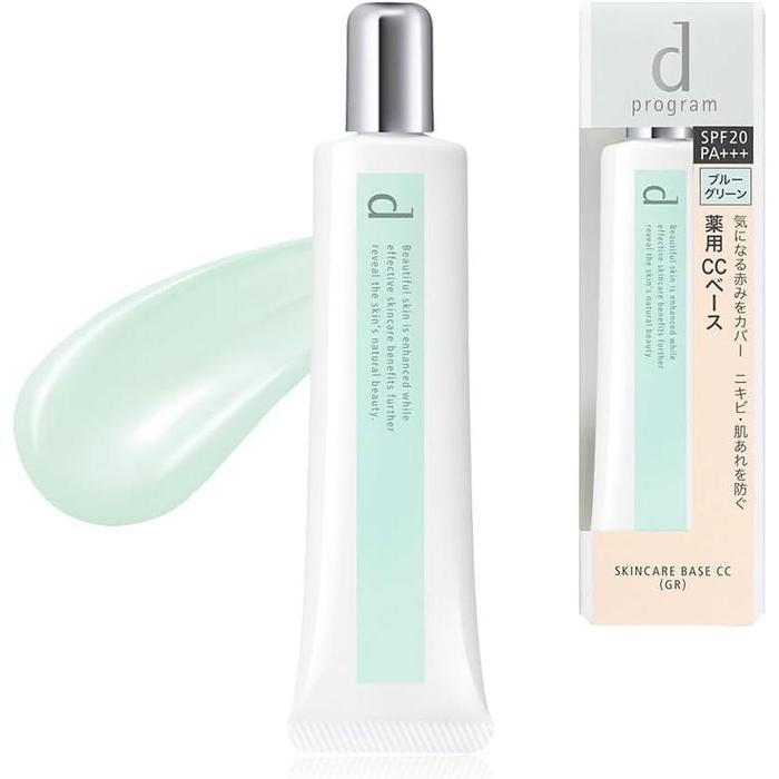 D program Medicated Skincare Base CC Blue-Green – Makeup Primer for Sensitive Skin skin with redness (25 g)