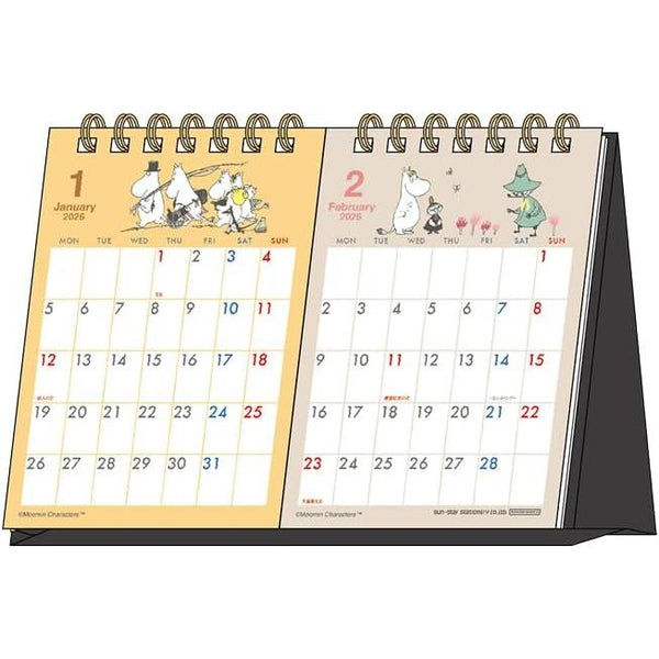 Moomin 2026 Table Calendar by Sunstar Stationery