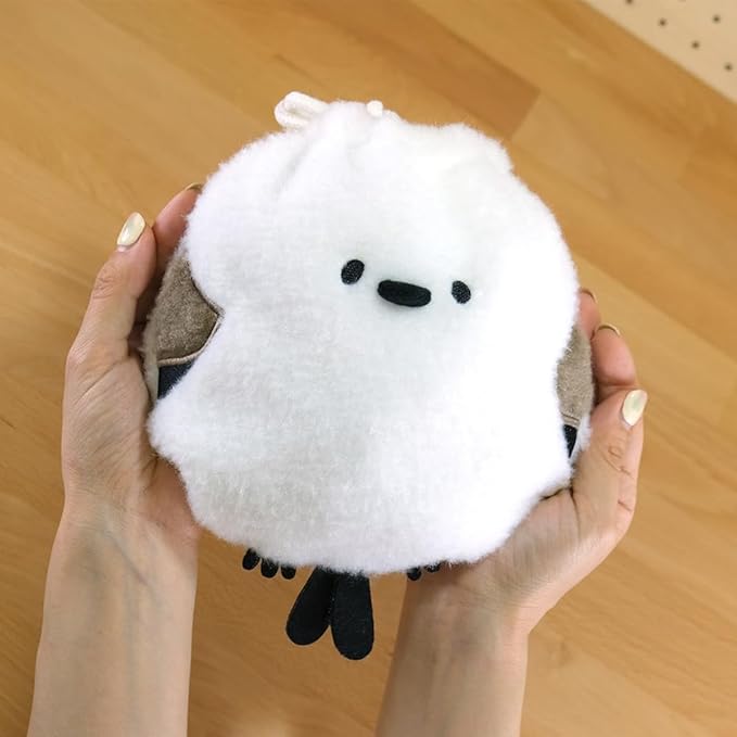 Shimaenaga Drawstring Bag – Soft Plush Fabric