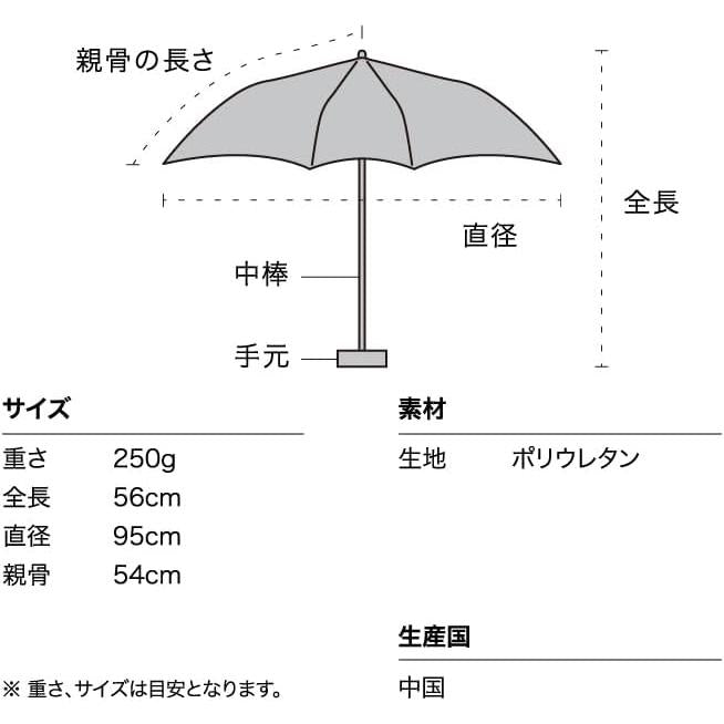 Wpc. Pale Stone Umbrella Mini – Folding Clear Rain Umbrella, Terrazzo Design