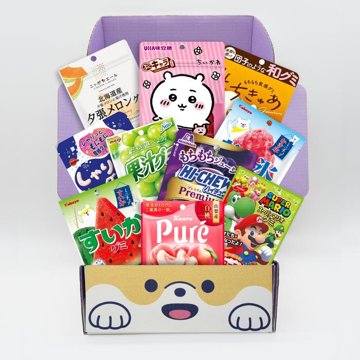 GUMMY BOX – en boks med japanske geléer og hurtiggummier M størrelse