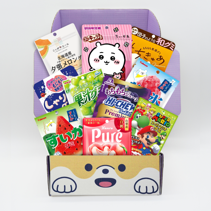 GUMMY BOX – en boks med japanske geléer og hurtiggummier M størrelse