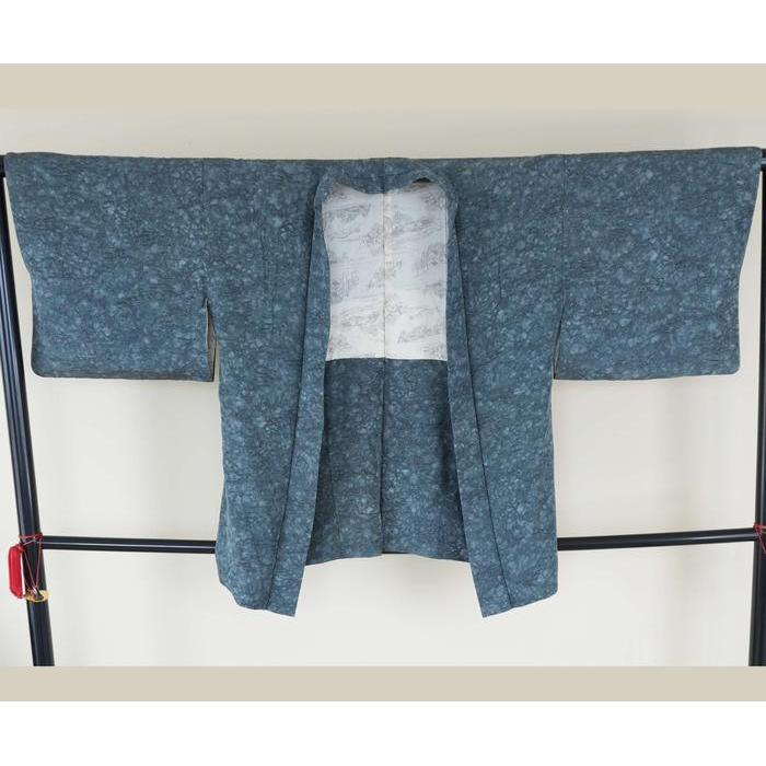 Vintage Haori – Blue-Gray with Pattern