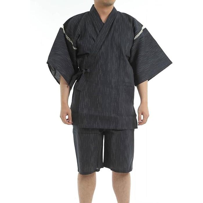 EDOTEN Shijira Jinbei Set – Breathable Cotton, Traditional Japanese Summer Loungewear for Men, Lightweight & Cooling (7 Colors, Sizes M–5L)