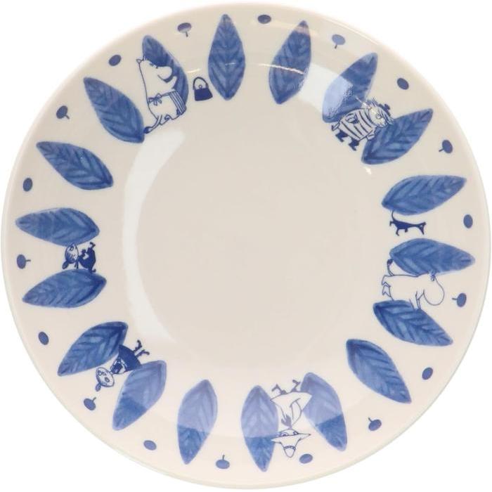 JAPANESE COLLECTION-MOOMIN "Blue Flora" Bowl Set, 17cm, 3-Piece