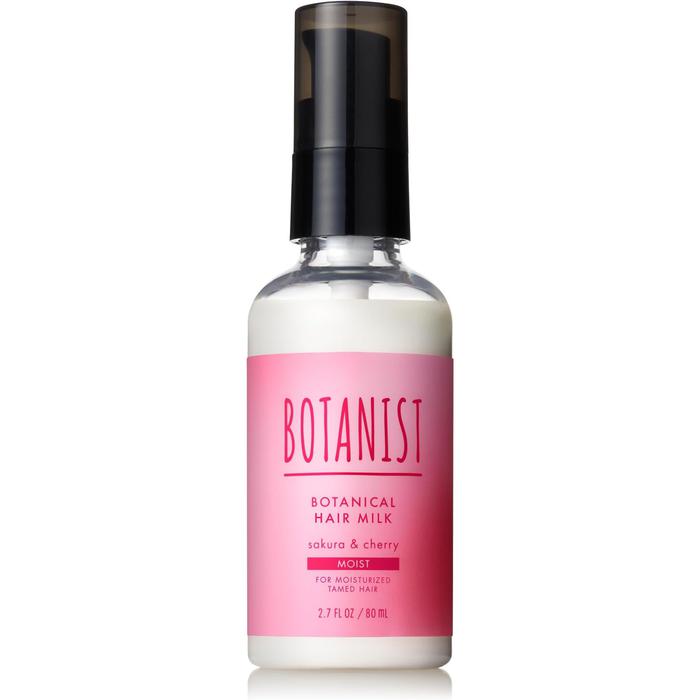 [2025 Spring Limited Edition] BOTANIST | Hair Milk Moist Sakura & Cherry Scent – Intensive Repair and Moisturizing Hair Serum 80ml [With alcohol]