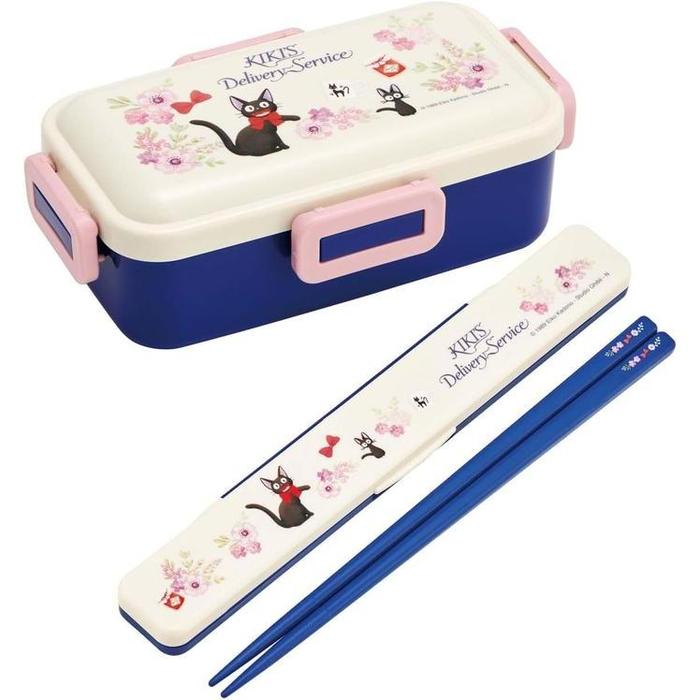 Skater Studio Ghibli “Kiki’s Delivery Service” 1-Tier Lunch Box – 530ml | 4-Point Lock | Antibacterial | Made in Japan