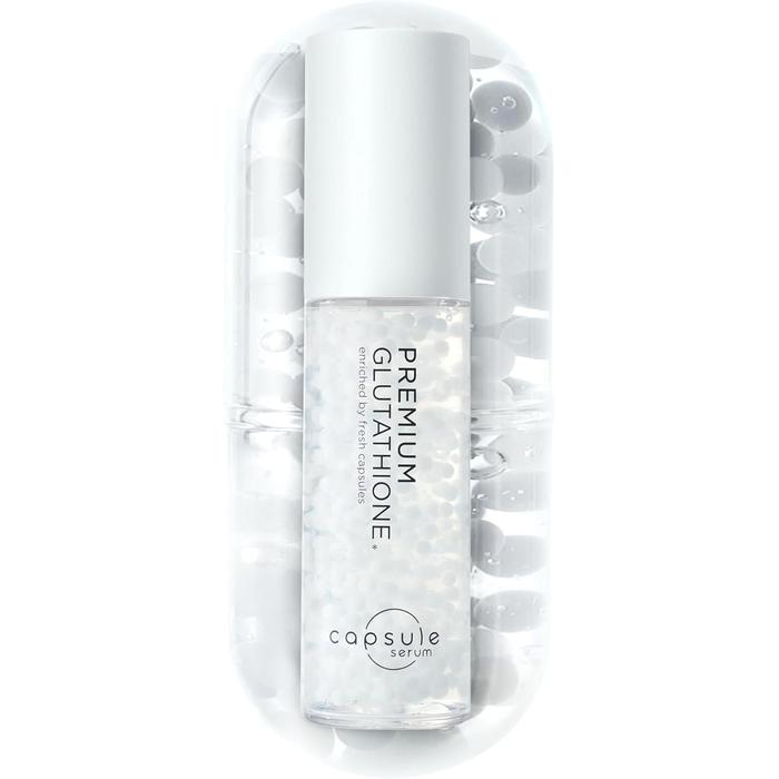 CAPSULE SERUM Glutathione & Vitamin C Beauty Serum – Standard / Premium Variants – Niacinamide, Fullerene & Ceramides 30ml [Alcohol-free]