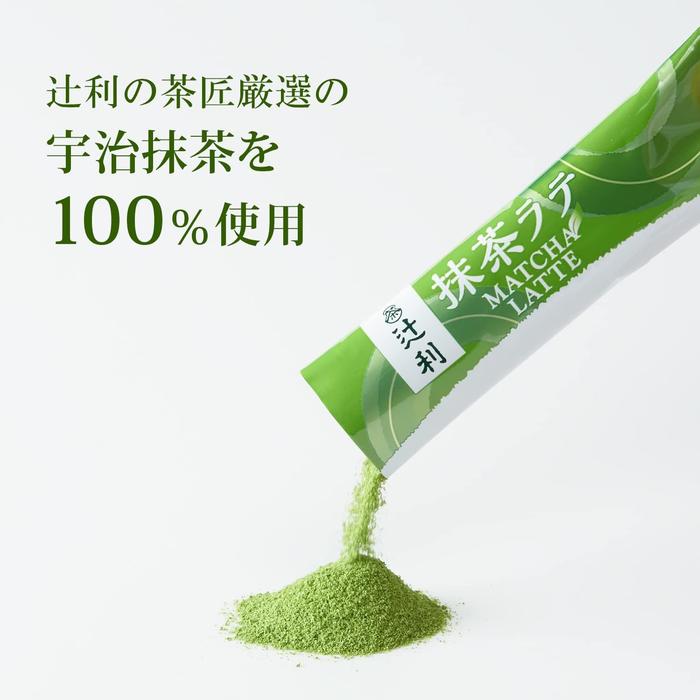 Tsujiri Matcha Latte Sticks – Premium Japanese Green Tea Latte Blend (10 Sticks)