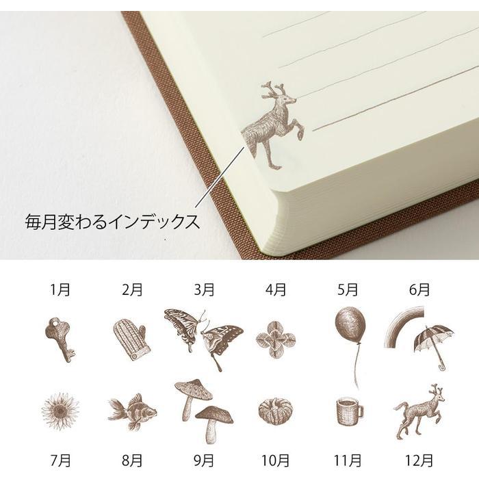 Midori 3-Year Journal – Door Cover Design | Consecutive Daily Diary in Case