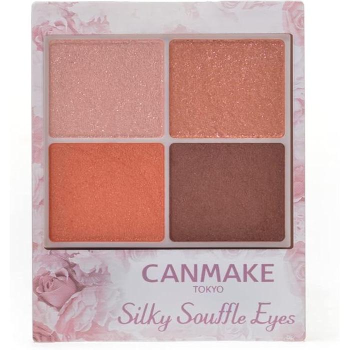 CANMAKE Silky Souffle Eyes 4-Color Eyeshadow Palette – Soft Matte & Pearl Finish