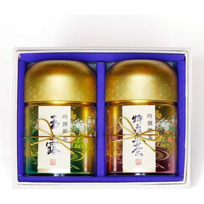 Kyoto Rikkyu-en Tea Set – Gyokuro & Premium Sencha, 2x100g