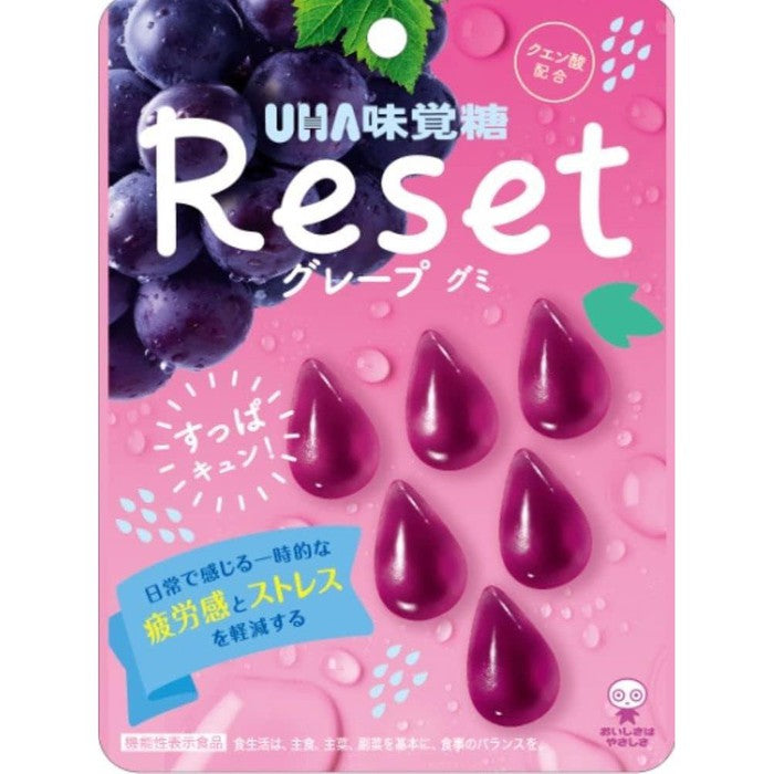Zelki  z 2700 mg kwasu cytrynowego RESET smak winogronowy