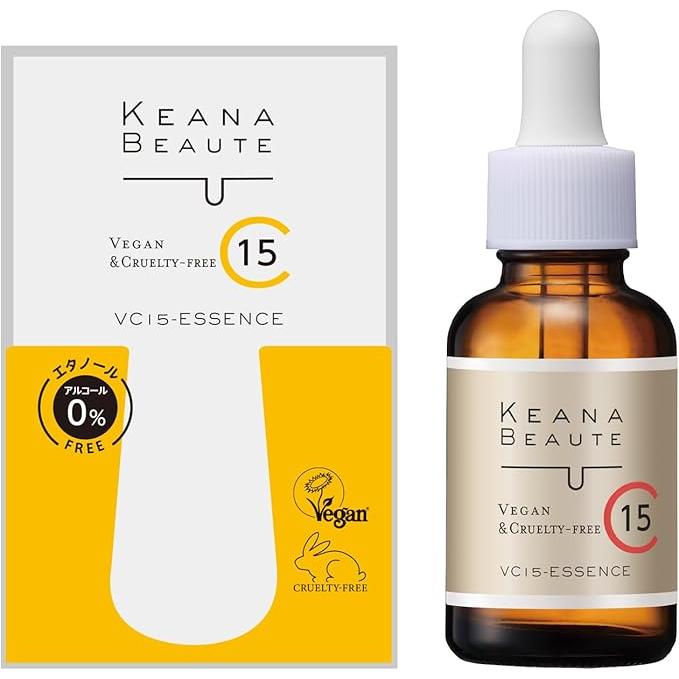 Keana Beaute VC15 Extra Intensive Serum 33ml – 10% Extra, Vitamin C for Pore & Exfoliation Care [Alcohol-Free]