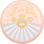 MAJOLICA MAJORCA Puff de Cheek OR302 Apricot Macaron 7g | Long-Lasting Powder Blush with Puff | Natural Radiant Finish［Alcohol-free]