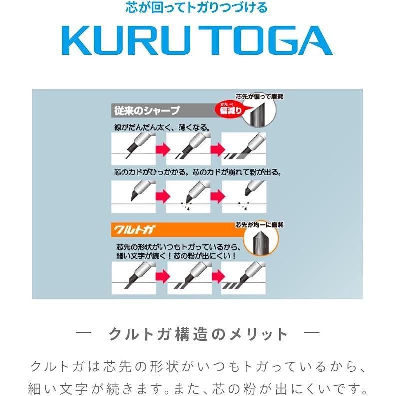 Mitsubishi Pencil Kuru Toga KS Rotating Mechanical Pencil 0.5 mm – Light Gray