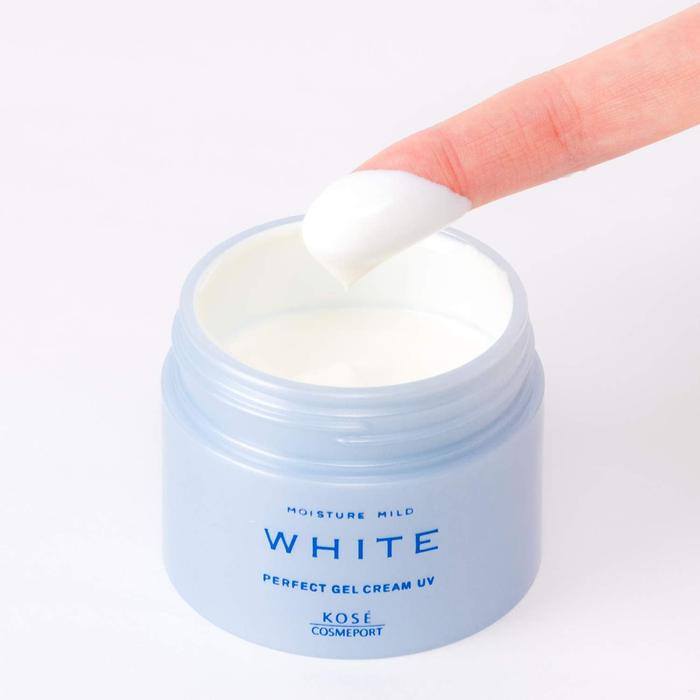 MOISTURE MILD WHITE Brightening day gel with SPF 50+ PA+++ and niacinamide, vitamin C, hyaluronic acid and collagen 90g [Alcohol-free]