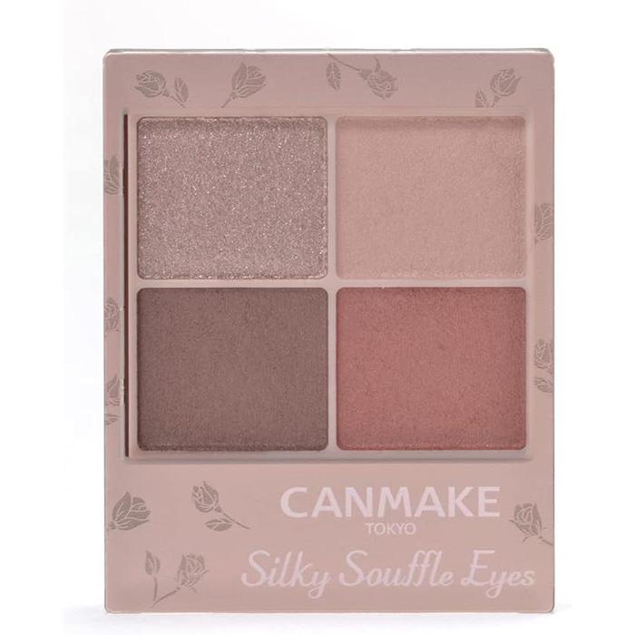 CANMAKE Silky Souffle Eyes 4-Color Eyeshadow Palette – Soft Matte & Pearl Finish