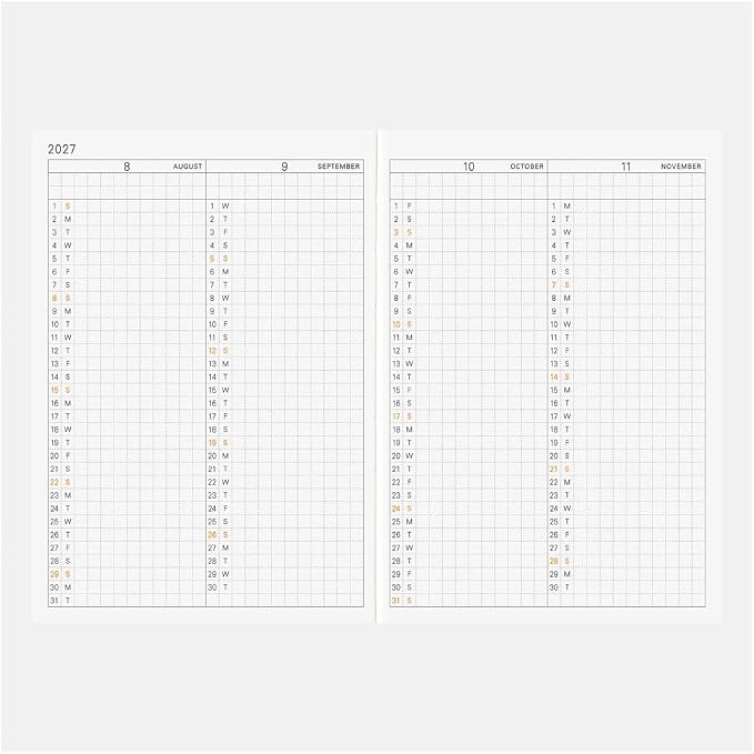 [English] Hobonichi Techo 2027 A6 – Original / Planner Arts&Science