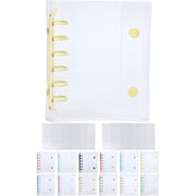 Daction Transparent Sticker Book A7 – Cute Sticker Binder with 10 Refills