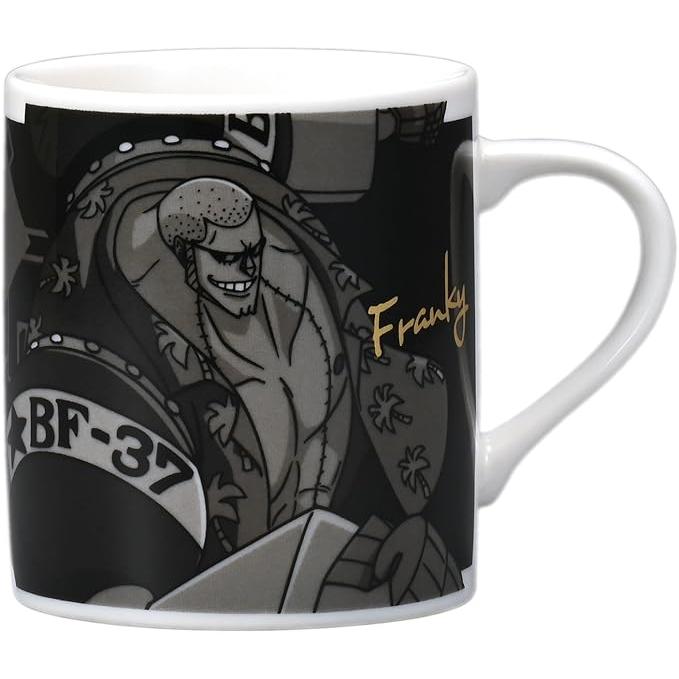 One Piece Straw Hat Pirates Monochrome Mug 300 ml – Microwave & Dishwasher Safe, Made in Japan