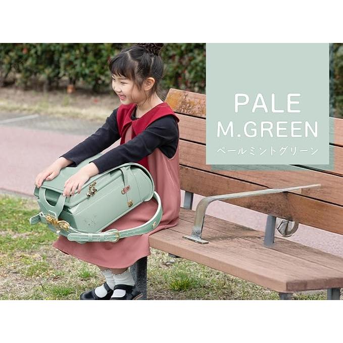 Mochila Escolar Randoseru Japonesa Amant Romantic Flower / Little Ribbon para Niñas – Acabado Perla, 15L, Ultra Ligera