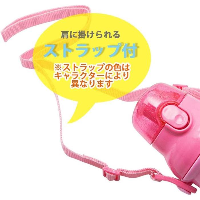 Skater Kids' Plastic Water Bottle – 480ml, Antibacterial, JAPAN MOOMIN COLLECTION (Pink)