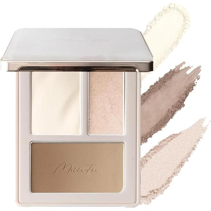 MilleFée Cheat Face Contour Palette – 3-in-1 Highlight & Shading [Alcohol-free]