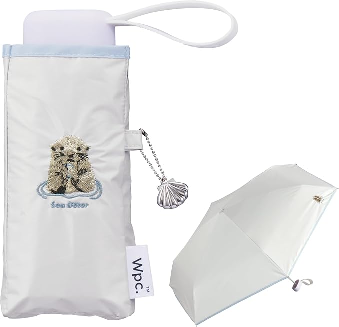 Wpc. Animal Embroidery Compact Folding UV Parasol – 100% Light Blocking, UPF50+