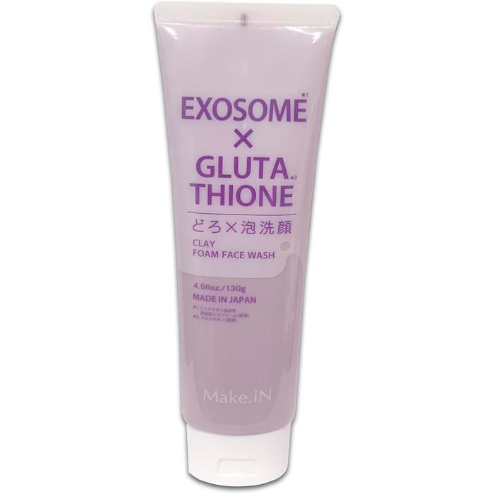 Make.iN Exosome x Glutathione Foam & Clay Face Wash 130g – Stem Cell, White Clay, Ceramide for Antiaging and Pore Care [With alcohol]