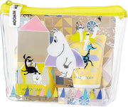 Moomin Clear Pouch Set with Mini Hand Soap & Hand Cream – Grapefruit Scent [Alcohol-free]