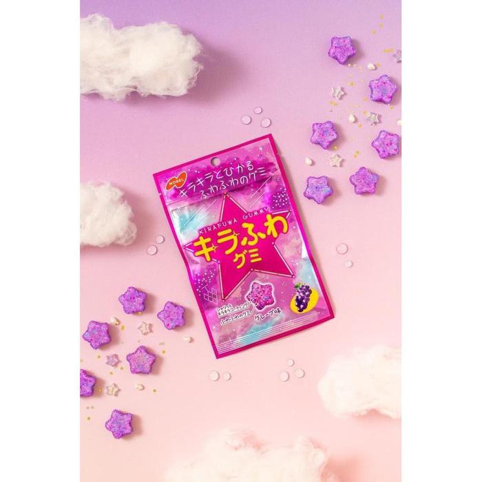 Nobel Kira Fuwa Gummies – Sparkling and Soft Grape-Flavored Treats 50g