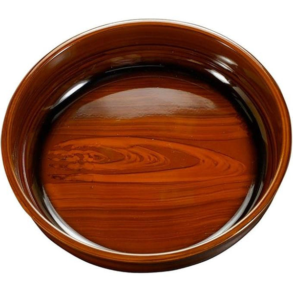 TATSU-CRAFT Pastry Bowl Heathered 24cm No Lid | Japanese Kishu Lacquerware Candy & Cookie Dish