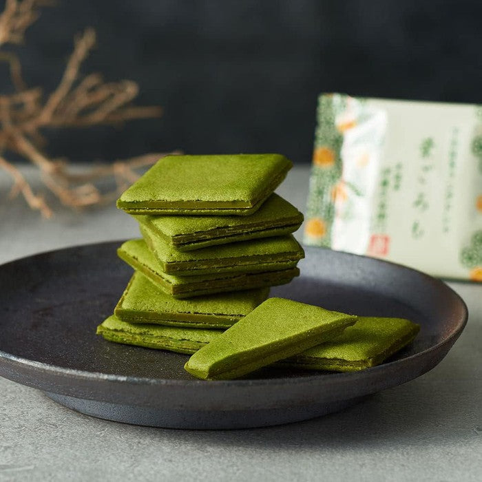 Uji Matcha Chocolate Langue de Chat Cookies - Hagoromo by Itohkyuemon (10 Pieces)