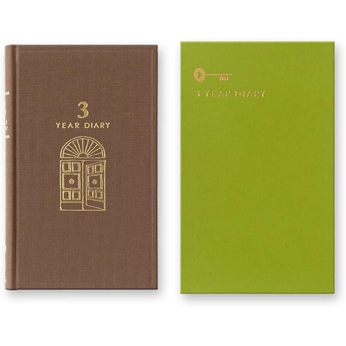 Midori 3-Year Journal – Door Cover Design | Consecutive Daily Diary in Case