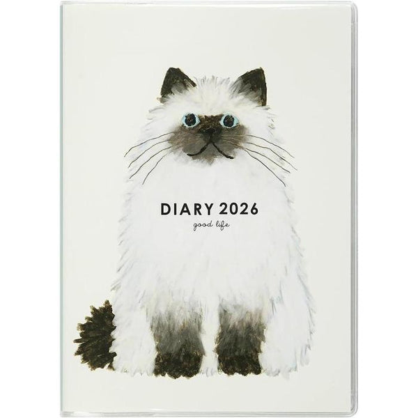 Greeting Life × Yusuke Yonezu 2026 Weekly Planner B6 – “Cat” Softcover
