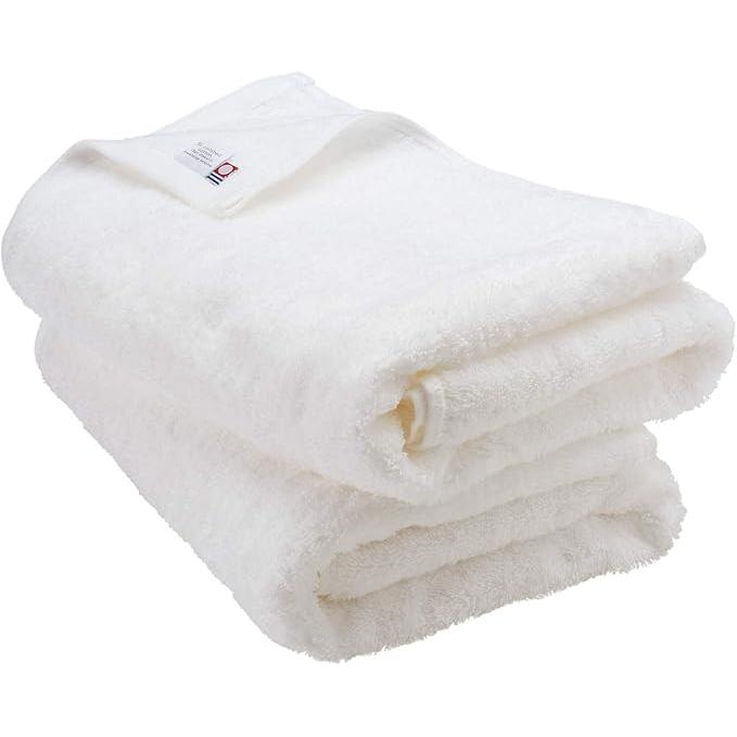 Bloom Imabari Towel Leon Bath Towel Set of 2 – Premium San Joaquin Cotton (White)