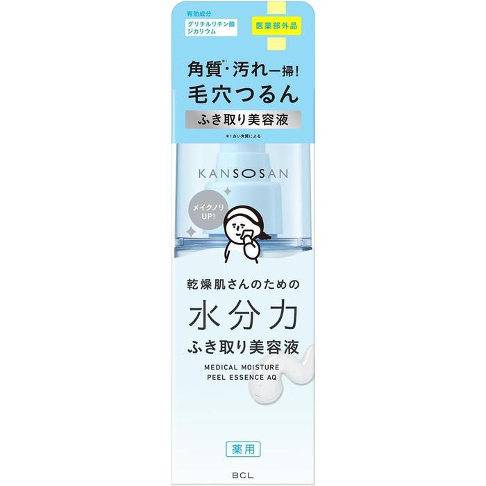 KANSOSAN Medicated Moisture Wipe-Off Essence 120mL – Glycyrrhizate, Vitamin C & Hyaluronic Acid [With Alcohol]