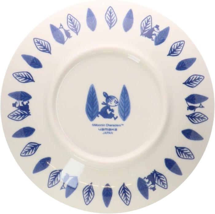 JAPANESE COLLECTION-MOOMIN "Blue Flora" Bowl Set, 17cm, 3-Piece