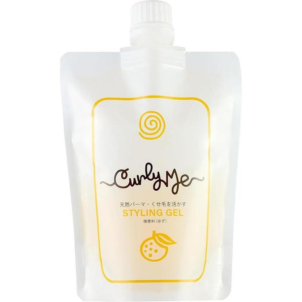 Curly Me Hair Styling Gel [Refill] – Fine Yuzu Fragrance | Styling Gel for Curly Hair 150g [Alcohol-free]