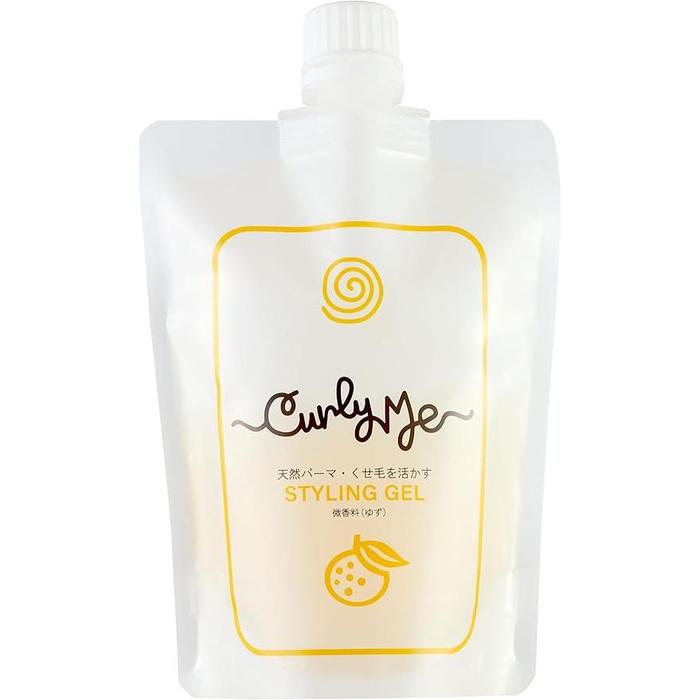 Curly Me Hair Styling Gel [Refill] – Fine Yuzu Fragrance | Styling Gel for Curly Hair 150g [Alcohol-free]