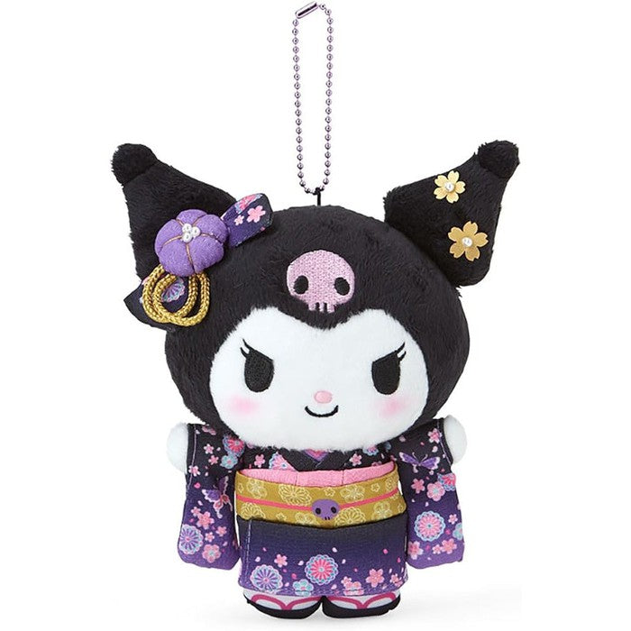 Sanrio Kuromi Kimono Plush Mascot Holder Japanese Special Edition